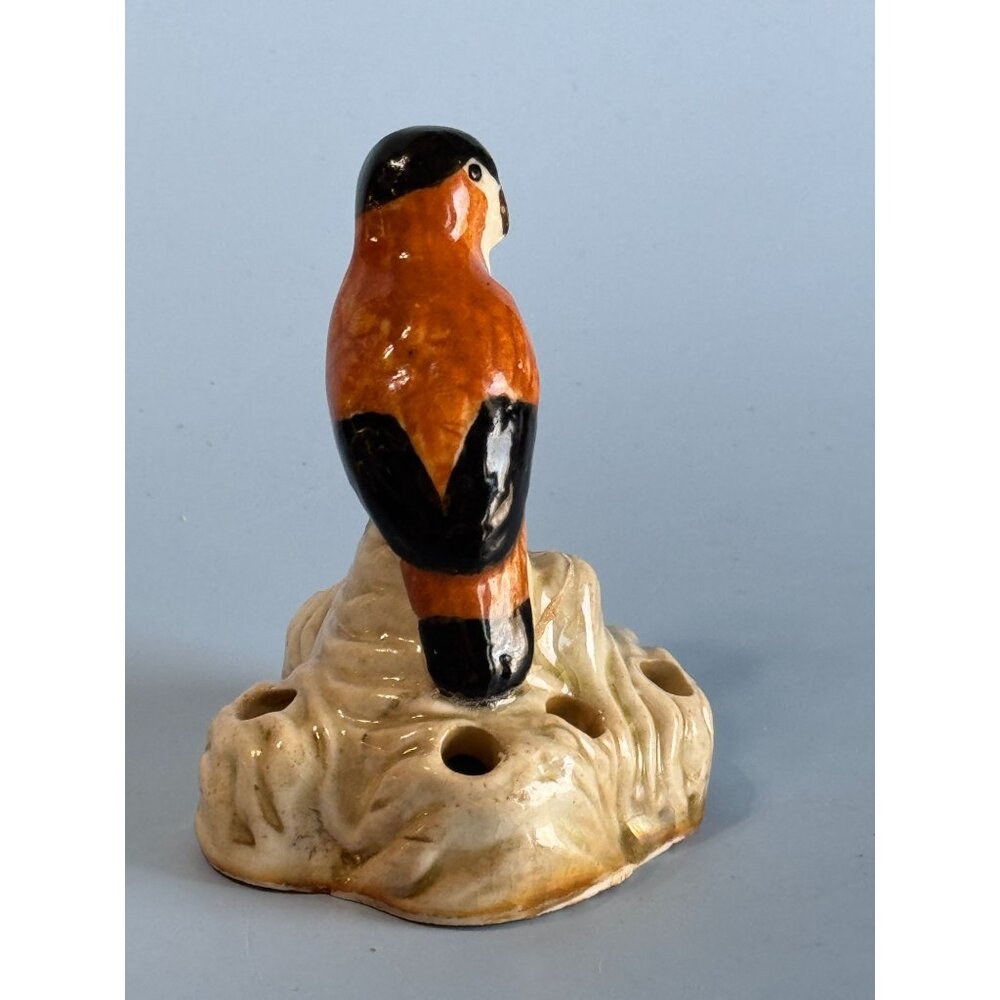 Vintage Ceramic Bird Flower Frog Figurine 3.25" X 2.5" Multicolor - Picture 3 of 5
